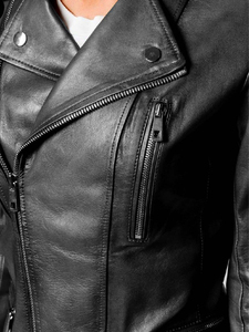 Última moda transpirable Mujer chaqueta de cuero de manga regular chaqueta de Color marrón OEM diseño Logo chaqueta de cuero en el precio barato - Product Image 6