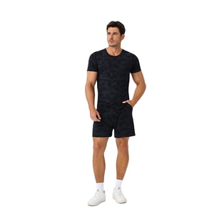 Conjunto de Camisetas para Hombre y Traje de Lavado Unisex con Logotipo Personalizado, Ropa Urbana de Alta Calidad, Camisetas de Cuello Redondo y Pantalones Cortos para Hombre - Product Image 4