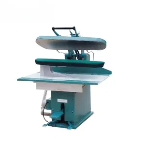 A safe and labor-saving universal clamp for garment ironing that combines hand-pull and foot-operated operation.