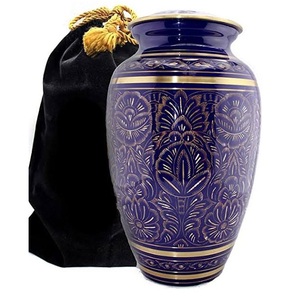 โกศสำหรับผู้ใหญ่ผู้ใหญ่ขี้เถ้าโลหะทาสีด้วยมือโกศผู้ใหญ่โกศ - Product Image 3
