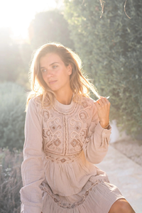 Blusa Casual de Verano 2025 de Alta Calidad para Mujer, 100% Rayón, Bordada, Blusa Informal - Product Image 4