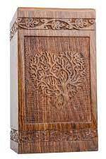 Urnas de cremación de madera hechas a mano modernas al por mayor urnas de entierro funerario decorativas para hombre y mujer a bajo precio - Product Image 2