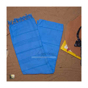 Toalla de playa de baño Peshtemal absorbente de secado rápido ligero turco estilo minimalista Spa Hammam para uso en gimnasio patrón sutil - Product Image 4