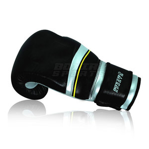 Guantes de boxeo de cuero PU para clases de entrenamiento y combate con acolchado de espuma multicapa Guantes de boxeo protectores - Product Image 3