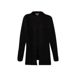 Women's <b>Knitted</b> Sweater <b>Set</b> Black with Detailed Sleeves - Product Image 1