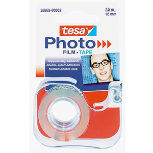 Tesa Photo Film Solvent-Free Transparent <b>Tape</b> Dispenser 12 mm X 7.5 m Refillable Hand Dispenser with 1 Roll for Tesa Film - Product Image 2