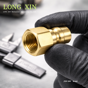 Raccord rapide en laiton, filetage femelle Rc1/8-28 (BSPT 1/8), raccord pneumatique/hydraulique, bouchon. JTSP-18PF - Product Image 4