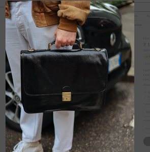 Leather Bag, Gift for Him, Shoulder Bag, Men <b>Briefcase</b> Personalized Gifts for Him Leather <b>Briefcase</b> Man - Product Image 2
