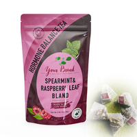 Tisane personnalisée aux feuilles de framboisier rouge, marque privée, équilibre hormonal pour femmes, thé en sachet