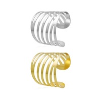 Porte-serviettes en métal moderne argent or pour mariage événements à la maison dîners décoration de table ronde taille personnalisable