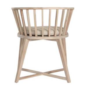 Silla de comedor de madera maciza de teca de alta calidad, cojín a prueba de Sol de diseño moderno para uso en interiores y exteriores para villas - Product Image 4