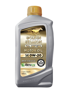 Huile moteur synthétique entièrement synthétique Golden Stallion Dexos1TM GEN 2 anti-usure SAE 0W-20, lubrifiant automobile, lot de 6, 1 litre - Product Image 1