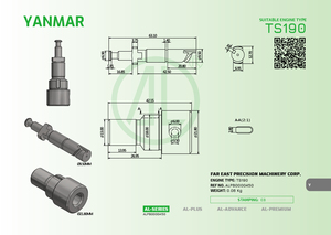 ลูกสูบเครื่องยนต์ดีเซลทางทะเลสำหรับเรือ yanmar TS230 TS190 4TD TD อะไหล่3TD fmpm - Product Image 6