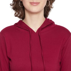 Sudadera con capucha recortada para mujer, jersey de moda, ropa de calle informal, logotipo personalizado, Top corto atlético al por mayor - Product Image 3