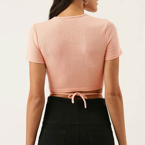 Nouveau stock en vente en ligne, top court design pour femme, nouveau dernier style, top court pas cher pour femme - Product Image 2