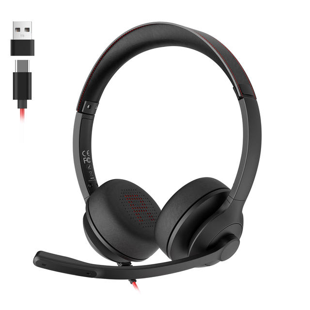 Headset Wholesale ONIKUMA X37 USB Type-C Wired Call Center Headset With HD Microphone Noise Reduction Adjustable Office Headset