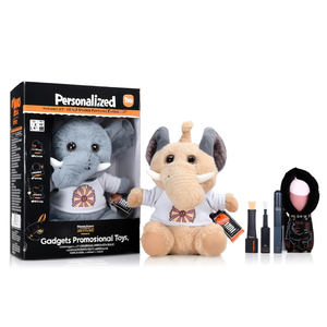 Jouets promotionnels personnalisés en peluche Brekalo en forme d'éléphant - Product Image 2