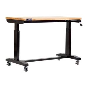 OEM moderno silencioso altura ajustable banco de trabajo 117cm Woodtop escritorio convertible mecánico garaje banco de trabajo vendedor caliente - Product Image 3