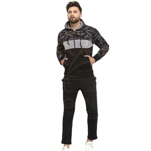 Wholesale Rate OEM ODM Good Supplier With Own Logo Best Selling Unique Design <b>Men</b> Printed Regular Fit <b>Hoodie</b> & Track Pants Set - Product Image 3