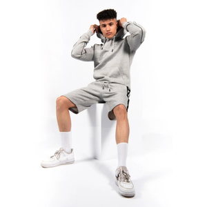 Ensemble d'été haut de gamme, short et sweat à capuche, coton polyester, doux, léger, respirant, streetwear, fabricant OEM personnalisé, marque privée - Product Image 1