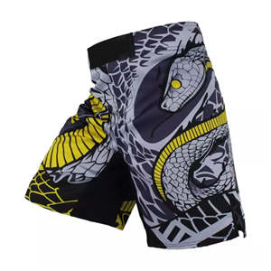 Shorts de MMA al por Mayor para Hombre, Nuevo Estilo con Bolsillos y Cordón, Ajuste Delgado, 100% Spandex/Poliéster, Transpirables, en Venta - Product Image 1