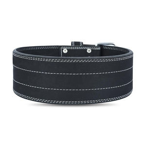 เข็มขัดหนังแบบง่ามเดี่ยวแข็งแรงออกแบบมาสำหรับฝึกความแข็งแรงพร้อมแผ่นรองด้านในที่นุ่มสำหรับหลังส่วนล่าง - Product Image 3