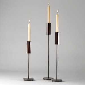 Bougeoir en aluminium design industriel, support en métal moulé élégant pour le salon, le bureau et les espaces commerciaux, directement en usine - Product Image 2