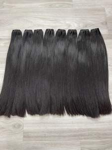 Paquete de cabello crudo vietnamita Extensiones de cabello Paquetes rectos súper dobles dibujados Paquete de cabello liso vietnamita Precio de fábrica - Product Image 3