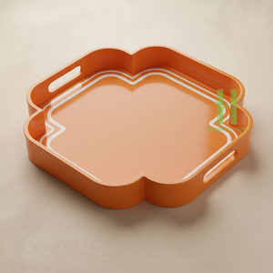 Bandeja de Servir de Bambú Lacado Ecológica Hecha a Mano en Vietnam, con Detalles Artesanales Hermosos para Café, Repostería y Joyería, de Fábrica - Product Image 5