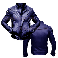Custom Style Marineblaue Leder Renn jacke mit Hosen Weste Atmungsaktive Belüftung Sportswear für Motorrad rennen-Tighter Fit