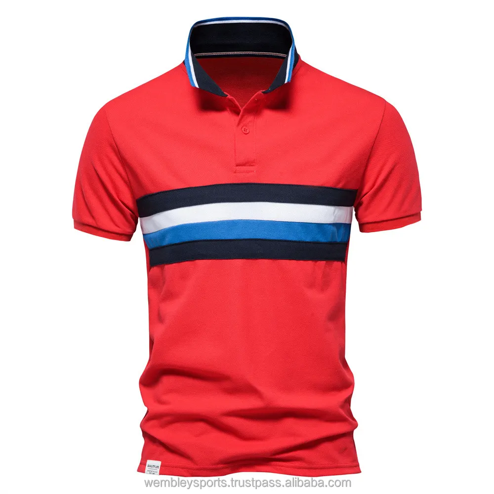 Frauen Unisex benutzer definierte Logo Männer Color block Polo T-Shirt Großhandel schnell trocknen Polyester Spandex Golf Polo-Shirts für Männer