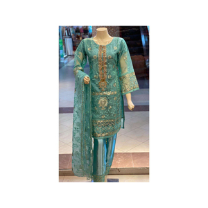 Fancy Collection Vestidos de mujer pakistaníes para ropa de boda Bordado Traje de lujo de 3 piezas embalaje Premium - Product Image 3