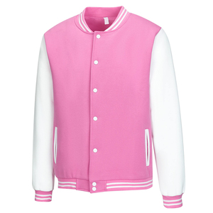 Comfortable Men's Winter Varsity <b>Jacket</b> Solid Breathable Canvas <b>Light</b> High Street Style OEM Services Custom Men's <b>Jackets</b> - Product Image 2