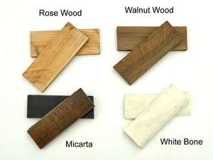 Kit de cuchillos de caza de acero de Damasco hechos a mano, Funda de cuero, mango de madera, cuchillo de bolsillo OEM personalizable para uso industrial al aire libre - Product Image 5