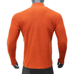 Camisas elegantes de media cremallera para hombre, camisas informales de manga larga con logotipo personalizado, proveedor OEM ODM directo de fábrica, ropa cómoda al por mayor - Product Image 3