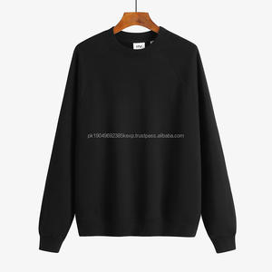 Sweat-shirt pour homme de 420 g, 100 % coton, pull à col rond, ample, en molleton uni, sweat-shirts et pulls à capuche pour homme - Product Image 2