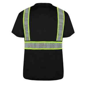 Wholesale Custom Printing Logo Reflective Men <b>High</b> Visibility Short Sleeve Security Safety Hi <b>Vis</b> Workwear 2026 <b>T</b> <b>Shirt</b> - Product Image 2