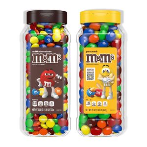 ช็อกโกแลตนมและถั่วลิสง M&M's แบบกระปุก ขนมสำหรับดูหนัง บรรจุภัณฑ์แบบปิดผนึกและรีไซเคิลได้ น้ำหนักรวม 48.5 ออนซ์ (แพ็ค 2 กระปุก) - Product Image 2