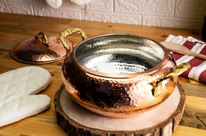 Hermosa cazuela contemporánea con cúpula plateada Servidor Hotpot perfecto para mesa de comedor y servicio diario - Product Image 5