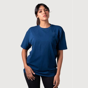 Summer Unisex Sporty Short Sleeve T-Shirt Coton Peigné Fibre de Bambou Crew Neck Breathable Chiffon Nonwoven Weaving Logo - Product Image 3