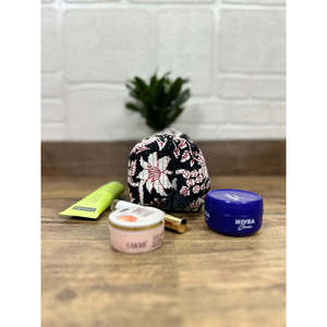 Juego de 3 Bolsas de Aseo y Maquillaje Acolchadas de PU con Estampado Bohemio, Cierre de Cordón y Logotipo Bordado - Product Image 3