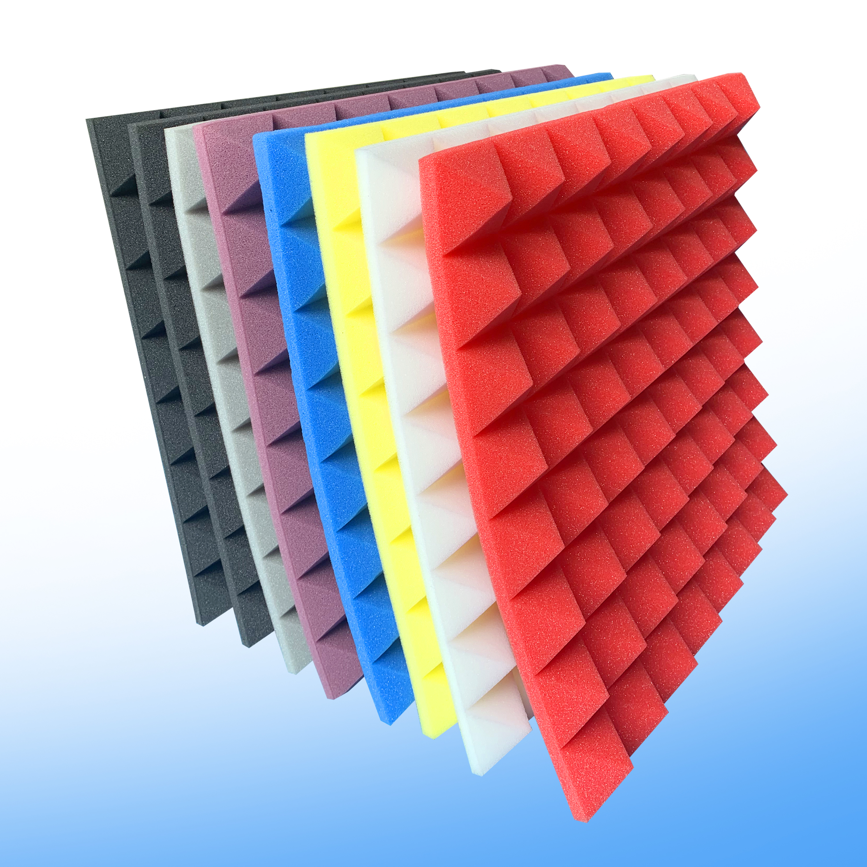 Акустическая панель Arrowzoom в виде пирамиды, Звукопоглощающая студийная пена 19,6x19,6x1,9 дюйма (50x50x5 см), доступная упаковка OEM, KK1034