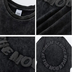 Camisetas de Algodón 100% para Hombre, Estilo Urbano, Tallas Grandes, Cuello Redondo, Tejido Casual, Logotipo Frontal, Corte Regular, Secado Rápido, Transpirable - Product Image 3