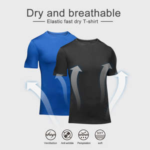 เสื้อยืดผ้าฝ้าย 100% สำหรับผู้ชาย ออกกำลังกาย วิ่ง เล่นกีฬา เสื้อยืดผู้ชาย ขายส่ง ดีไซน์ใหม่ล่าสุด ชุดวอร์มเรียบๆ - Product Image 4