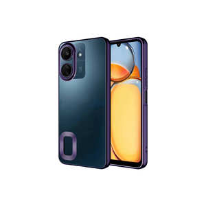 Coque en silicone de luxe Netzy Poco C65 Deep Purple, silicone souple avec protection de l'appareil photo et fenêtre pour logo, modèles INS 9A A3S - Product Image 1