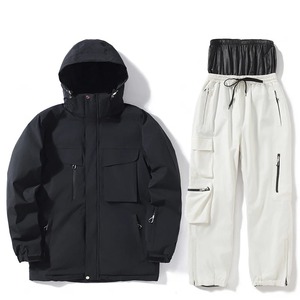 เสื้อผ้าสกีสำหรับผู้หญิงและผู้ชายเสื้อแจ็คเก็ตสกีชุดสโนว์บอร์ดชุดหิมะแจ็คเก็ตและกางเกงชุดสกีชุดสูทกีฬากลางแจ้งฤดูหนาว unse - Product Image 3