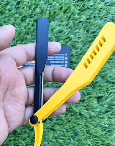 Maquinilla de afeitar de hoja de un solo filo de acero inoxidable aceptable OEM, depilación recta con mango de plástico para la elección de los barberos - Product Image 5