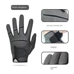Guantes de golf deportivos para hombre Cuero genuino Transpirable y resistente al desgaste Antideslizante Mano izquierda y derecha Fábrica al por mayor - Product Image 3