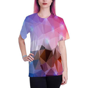 Factory Custom Men's Oversize Cotton T-Shirt Full Sublimation Printing All Front Logo Short Length 100% Polyester Knitted Fabric - Product Image 4