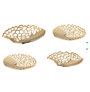 Vaisselle décorative Plat de service en aluminium pour la décoration de fête Plat ovale fabriqué à la main Plateau en nickel coulé Plateau galvanisé - Product Image 5